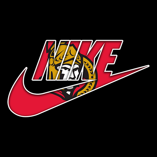 Ottawa Senators Nike logo vinyl decal